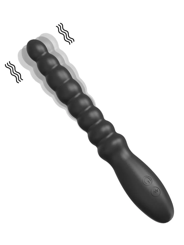Black Vibrating Kegel Balls Sex Toy – 10-Mode Rechargeable Ben Wa Balls with Silicone & ABS