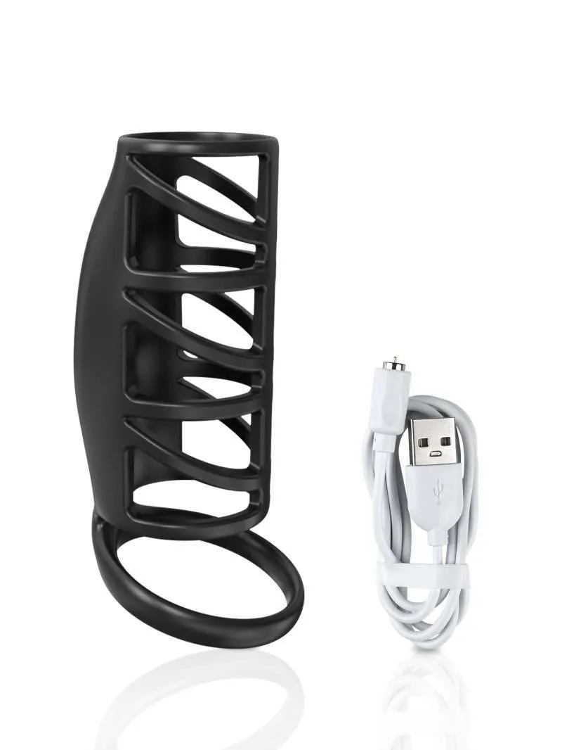 ALWUP Adult Products Wholesale Remote Control APP Cruise Delay Vibration Lock Ring Penile Ring for Couple Coseismic Ring