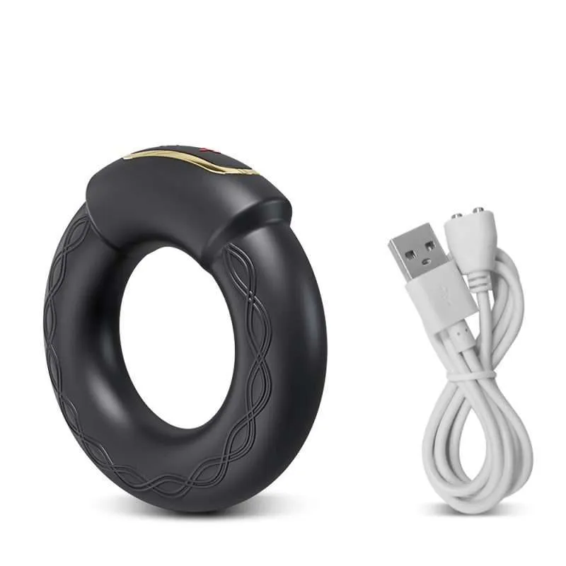 ALWUP New Remote Control Waterproof Heating Vibration Lock Sperm Ring Men's Vibration Ring Backyard Adult Masturbator for Men