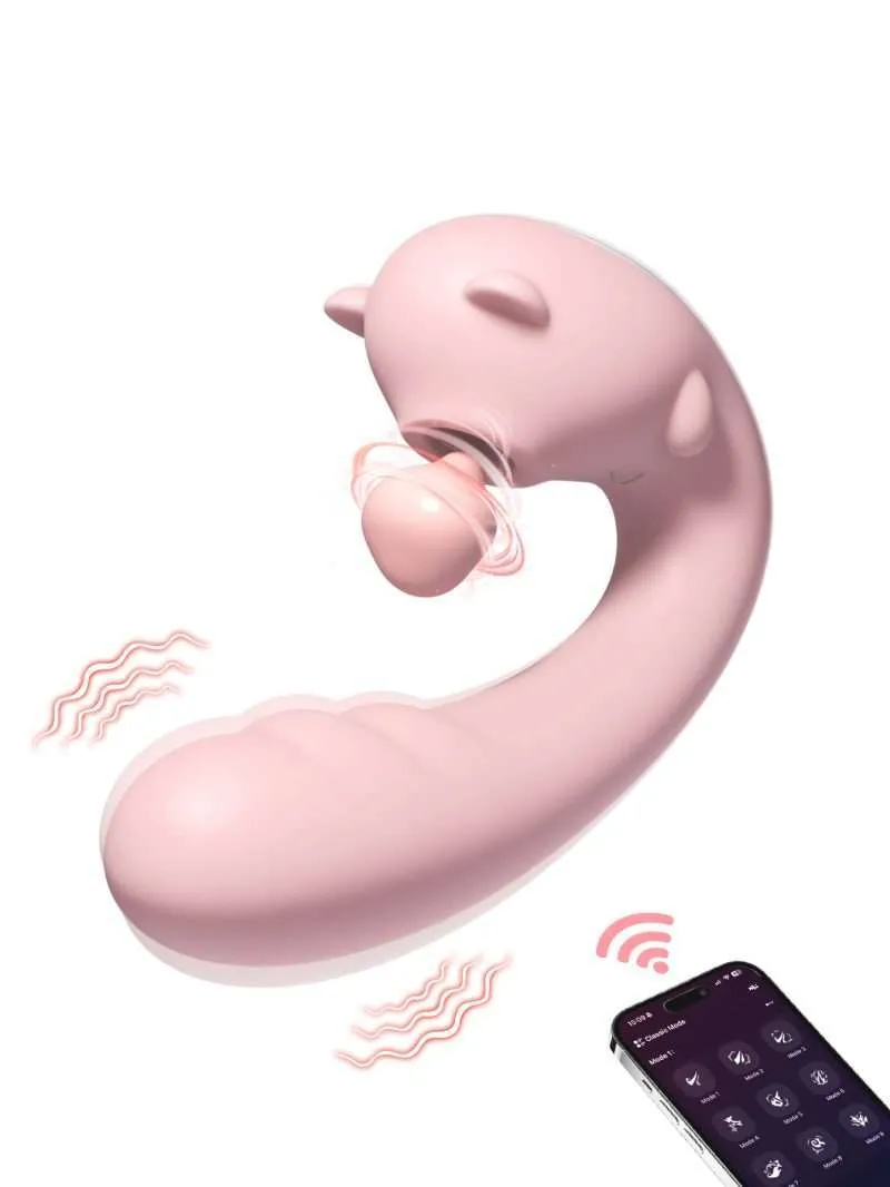 ALWUP App Bear Sucking for Female Plug-in Vibration Wear Remote Control Masturbation Sex Toy